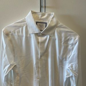 Mens Charles Tyrwhitt Slim Fit white dress shirt 16/32